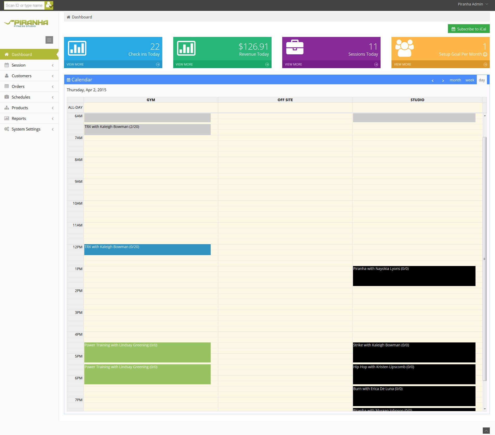 fitness management software open source